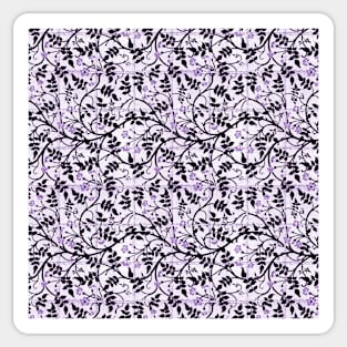 William Morris Jasmine Trellis Pattern Purples Sticker